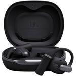JBL Sense Pro, kabellose Open-Ear-Kopfhörer mit Hi-Res Audio, 38 Stunden Spielzeit, 4 Mikrofonen, IP54 wasserdicht, Spatial Sound, Schwarz