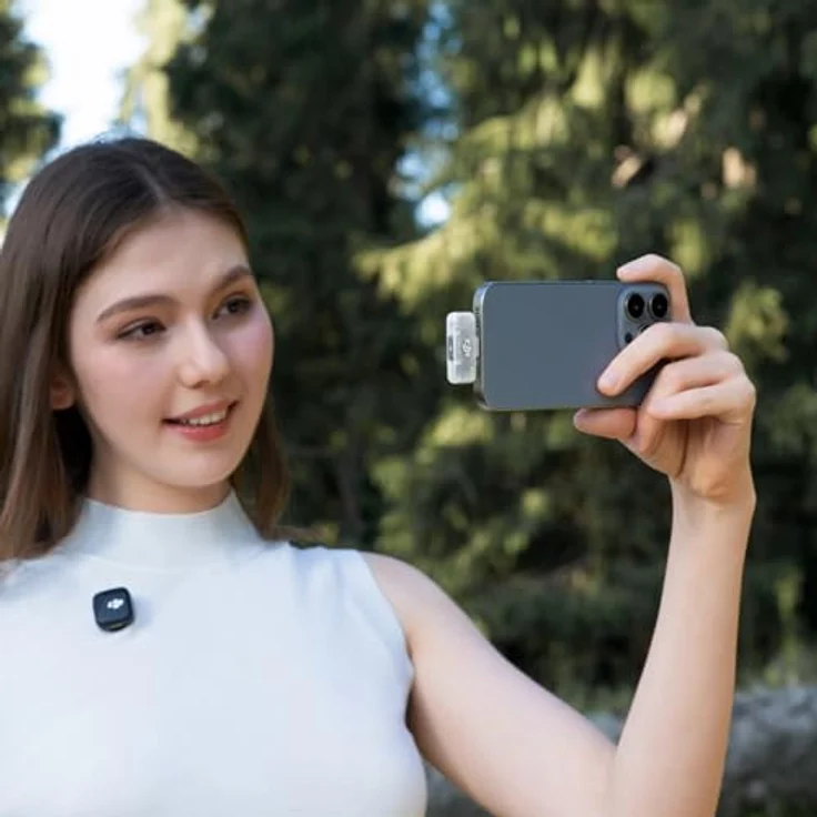 DJI Mic Serie Empfänger für Mobilgeräte, Plug & Play mit dreistufiger Geräuschunterdrückung, kompatibel mit Mic Mini/2/3, schwarz – Bild 5