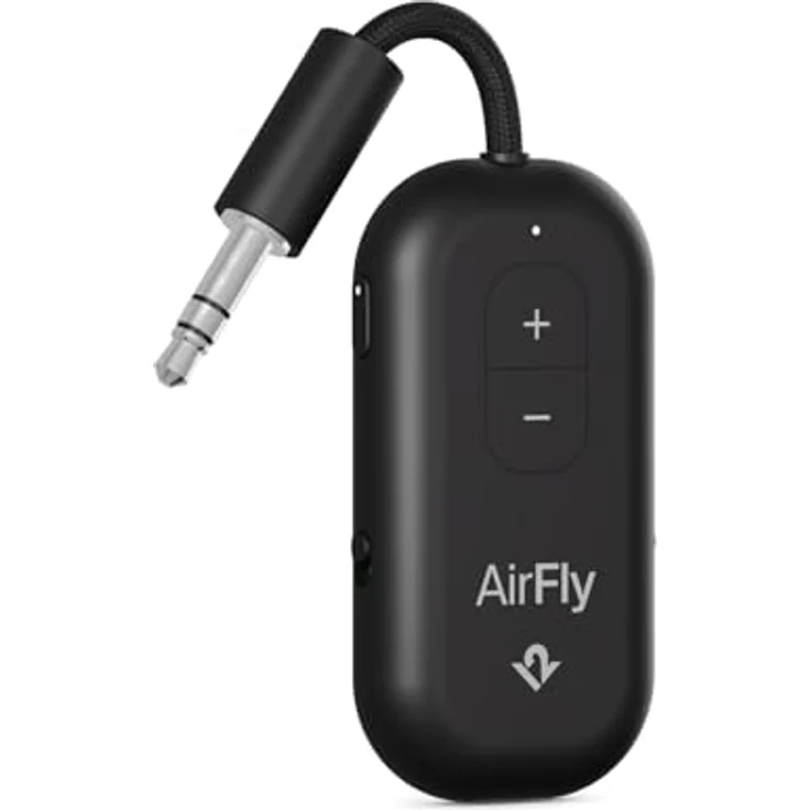 Twelve South AirFly Pro 2, Bluetooth®-Audio-Transmitter für Klinke/USB-C, Schwarz – Bild 1