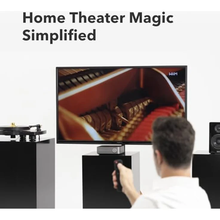 WiiM Amp Pro: Multiroom-Streaming-Verstärker | Kompatibel mit Google Cast, Alexa | HDMI, Sprachsteuerung | Streaming von Spotify, Amazon Music, Tidal & mehr - Dark Gray – Bild 5