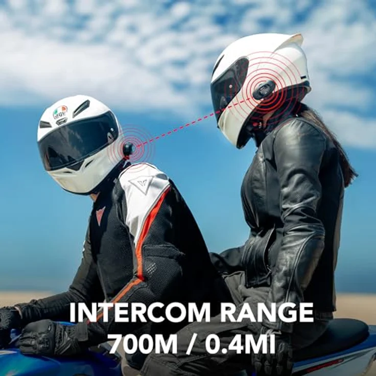 Sena 5R, Bluetooth Intercom mit 2-Wege-HD-Gegensprechanlage und Smartphone-Konnektivität, Schwarz – Bild 5