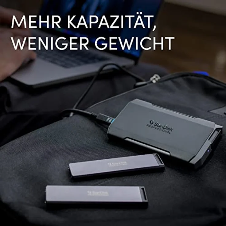 SanDisk Professional Pro-Blade Transport (4000 GB), Externe SSD, Schwarz – Bild 5