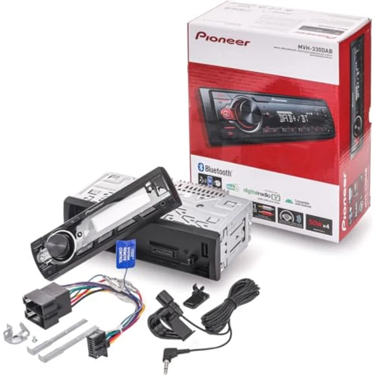 Pioneer MVH-130DABAN, DAB Autoradio mit DAB Antenne – Bild 3