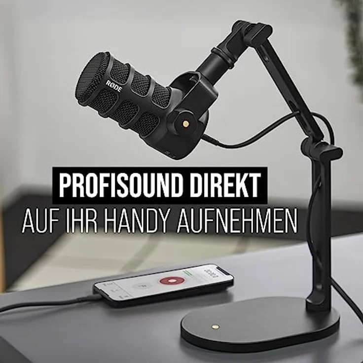 RØDE PodMic Vielseitiges dynamisches Rundfunk-USB-Mikrofon mit XLR- und USB-Anschluss für Podcasts, Streaming, Gaming, Musikproduktion und Inhaltserstellung – Bild 4