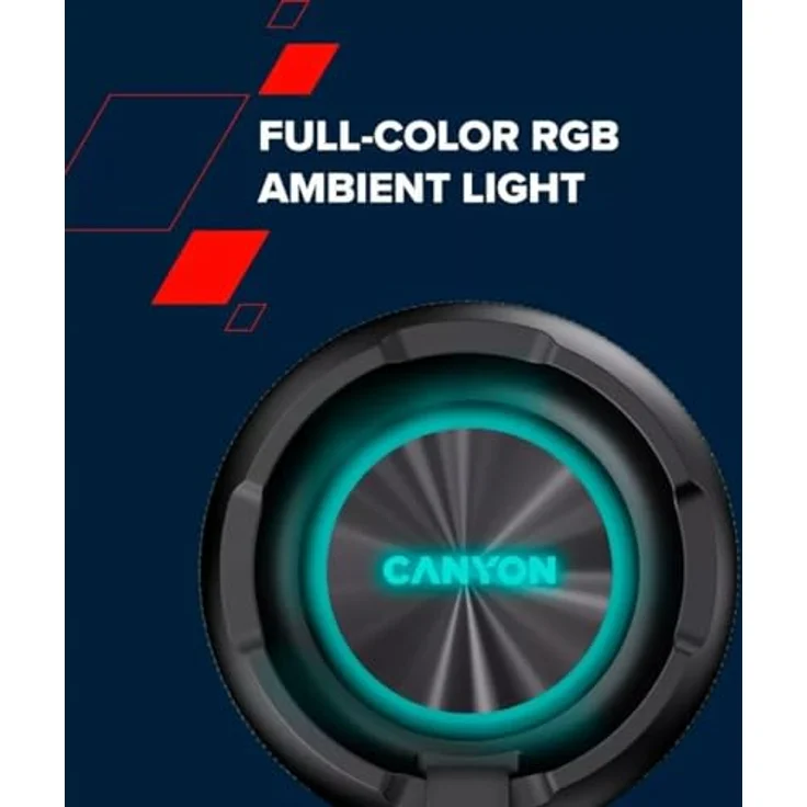 Canyon Tragbarer kabelloser Lautsprecher OnMove 15 grau, RGB-Lichtshow, 40 Watt, IPX6, True Wireless-Modus – Bild 4