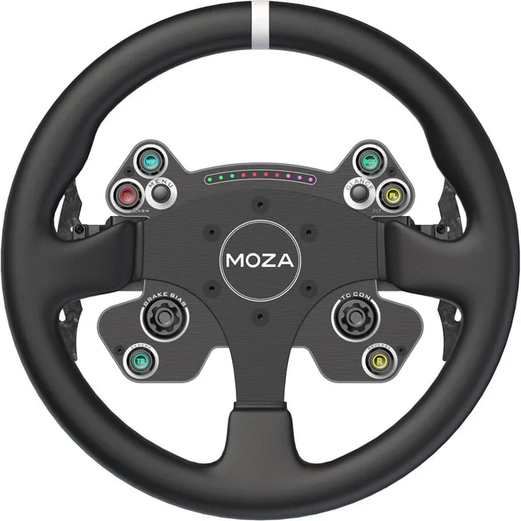 Moza Racing MOZA CS V2P Steering Wheel, originalgetreu, 13 Zoll, Aluminium und Carbon, mit Schnellverschluss