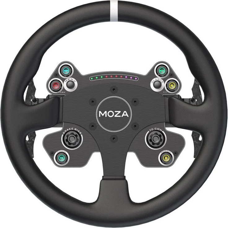 Moza Racing MOZA CS V2P Steering Wheel, originalgetreu, 13 Zoll, Aluminium und Carbon, mit Schnellverschluss