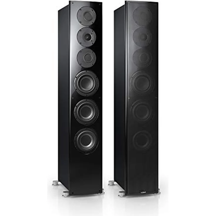 Nubert nuVero 110 | Schwarzes Standlautsprecherpaar | 2 Stück High End Lautsprecher | Lautsprecher für Stereo | HiFi Qualität auf höchstem Niveau | Passive Standboxen mit 3 Wegen Made in Germany – Bild 1