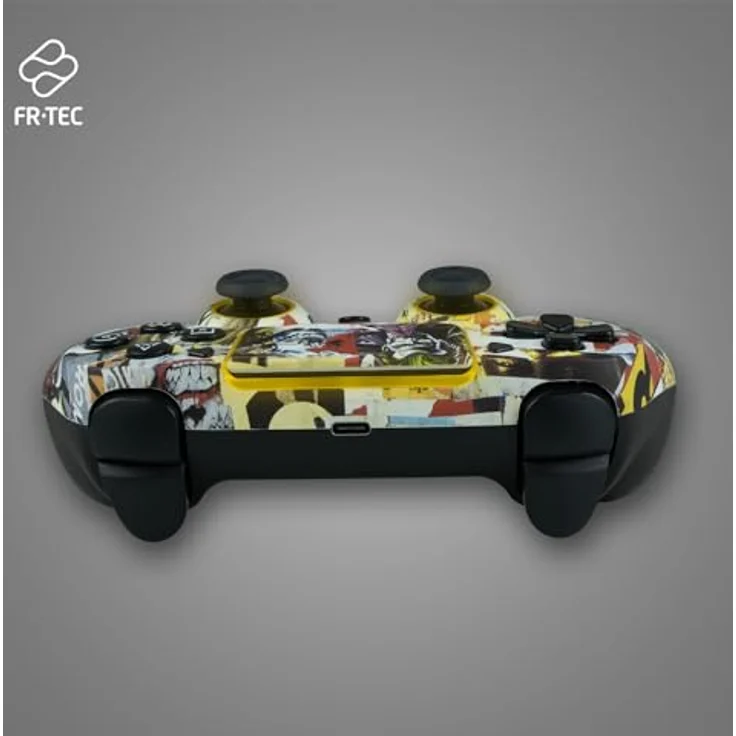 FRTEC Kabelloser Controller FR-TEC mit RGB-LED-Licht, kompatibel mit PC und PS4, 950-mAh-Akku, 10 Stunden Akkulaufzeit, Batman-Design – Bild 4