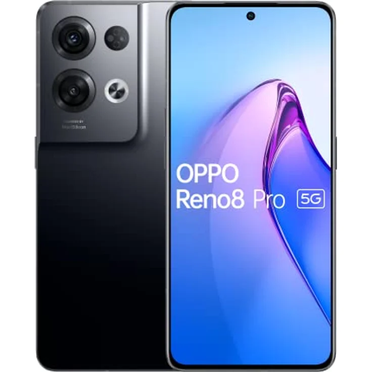 OPPO Reno 8 Pro 17 cm (6.7") Double SIM Android 12 5G USB Type-C 8 Go 256 Go 4500 mAh Noir – Bild 1