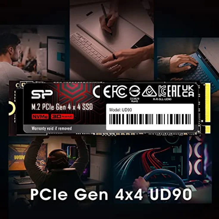 SP Silicon Power 2TB UD90 NVMe 4.0 Gen4 PCIe M.2 SSD R/W up to 5,000/4,800 MB/s, 5 Jahre Garantie – Bild 2