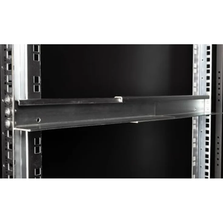 ROLINE Gleitschienen Set, tiefenvariabel 350-600mm, galvanisiertes Stahlblech, 100 kg Belastbarkeit, inkl. Befestigungsmaterial – Bild 5