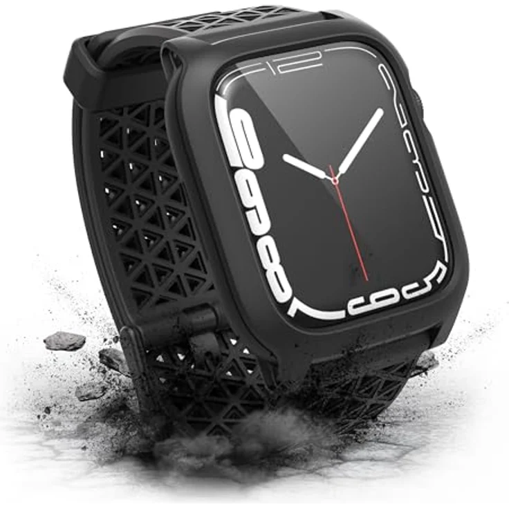Catalyst Active Defense Case Apple Watch Series 45mm (Series 7/8 / 9) Stealth Black, Wearables-Zubehör aus Nylon – Bild 2