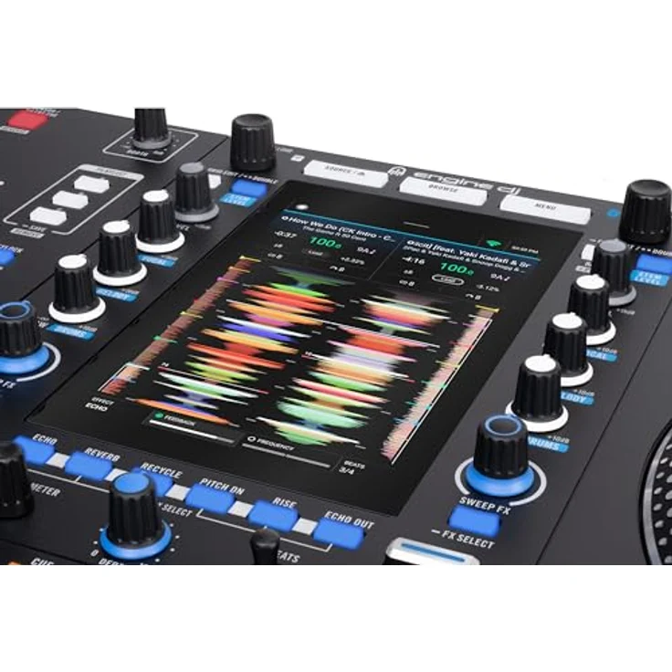 Rane System One, 2-Deck Standalone DJ-Controller mit Wi-Fi Streaming, 7" Touch-Display und motorisierten Plattentellern – Bild 12