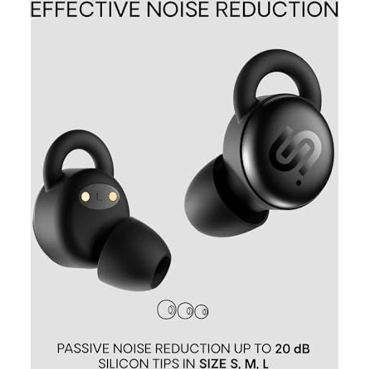 Urbanista Porto, True Wireless In-Ear-Kopfhörer mit Noise-Cancelling, 27h Laufzeit, schwarz – Bild 4