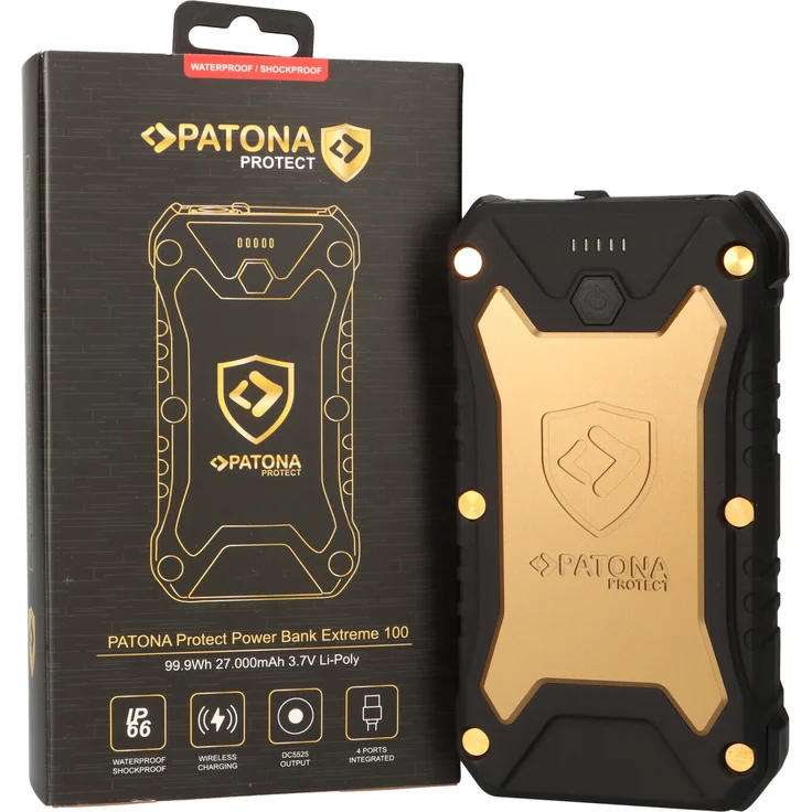 PATONA PROTECT Power Bank Extreme 100, 27.000mAh, PD65W Schnellladegerät
