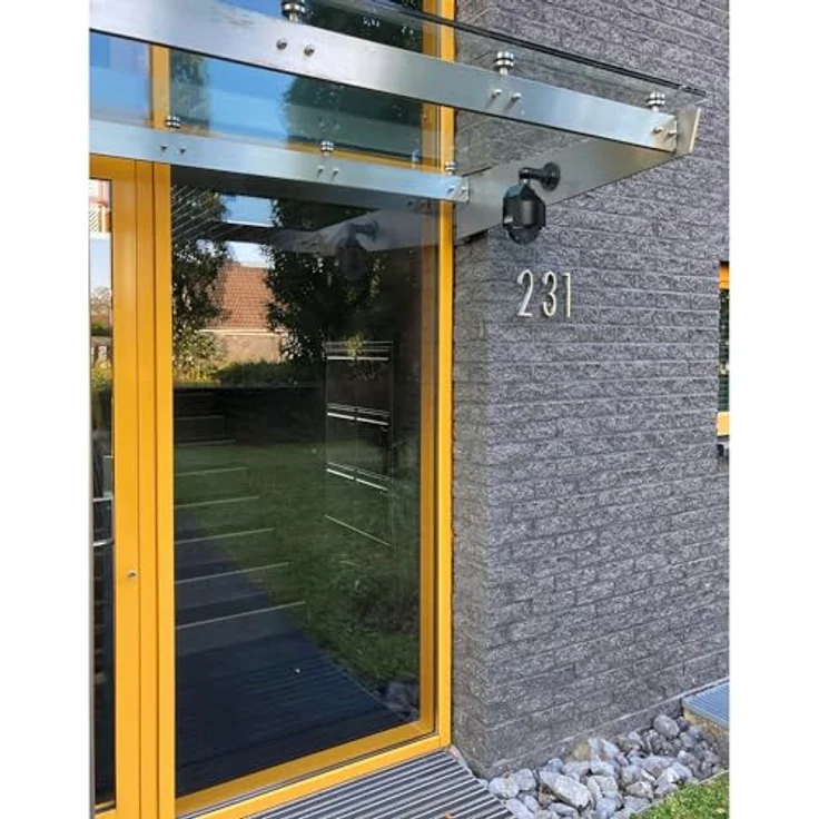 BASI Dummy Kamera Attrappe, Solarbetriebene Überwachungskamera mit rotem Blinklicht, 2-tlg. Set, IP23 geprüft – Bild 3