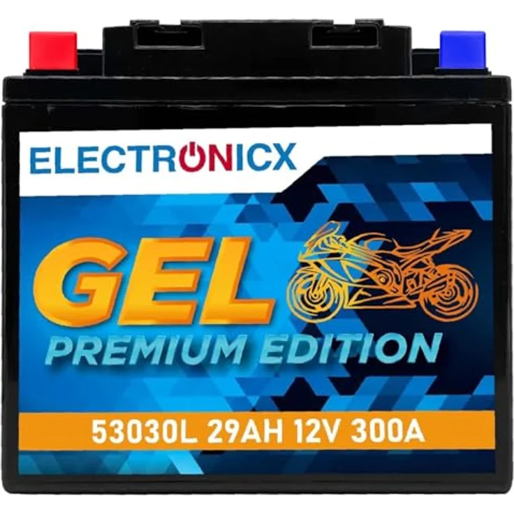 Electronicx Extreme Edition GEL Batterie 29Ah 12V, wartungsfrei, auslaufsicher, vibrationsfest für Motorrad, Roller und Quad – Bild 1