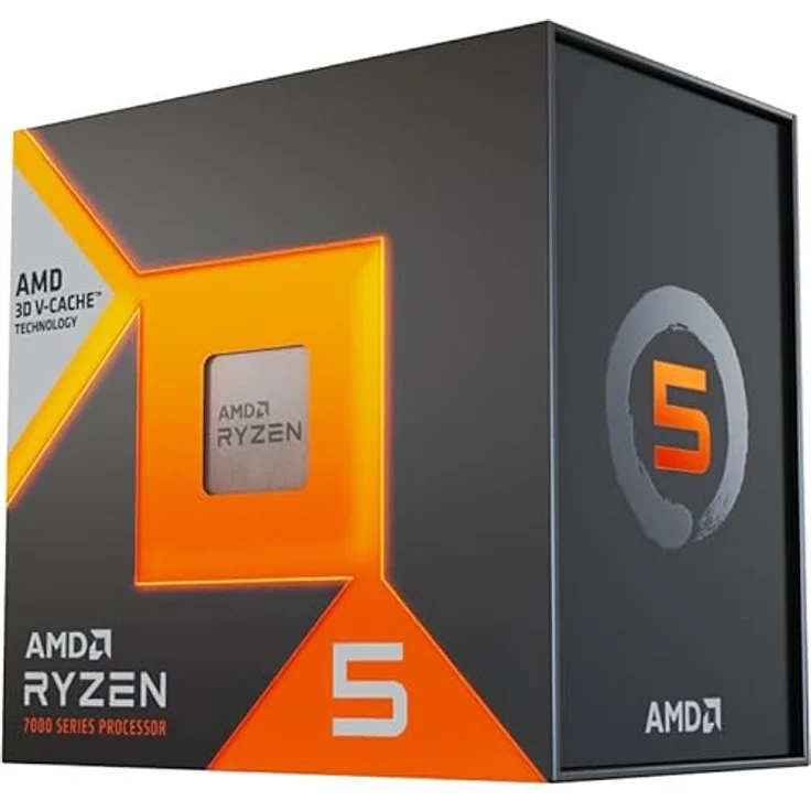 AMD Ryzen 5 7500X3D Box, 6 Kerne und 12 Threads, leistungsstarker Prozessor für Gaming, AM5-Sockel – Bild 1