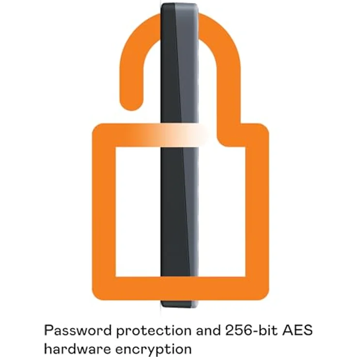 Western Digital WD Mobile My Passport-Festplatte 6 TB USB-C Siliziumgrau (Passwortschutz, Backup-Software, USB 3.2 Gen 1, 3 Jahre Garantie) – Bild 4