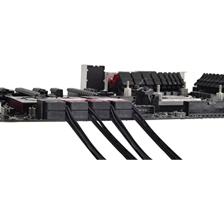 SilverStone SST-CP11-300 - SATA III 6 Gbps Kabel, ultra-dünn, um 90° abgewinkelte Anschlüsse, 30 cm, schwarz - Preisvergleich – Bild 5