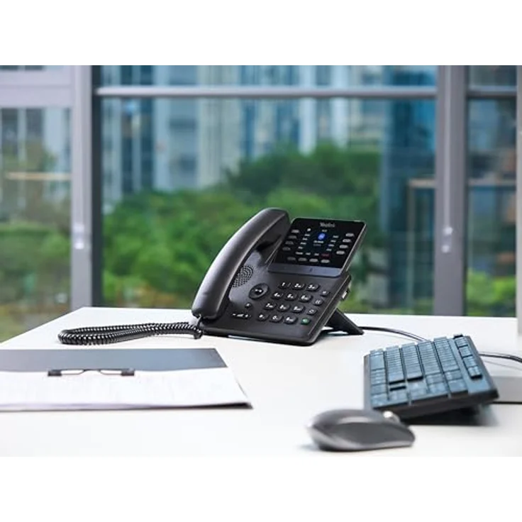 Yealink SIP-T73U, VoIP-DECT-Telefon mit Rufnummernanzeige und Anklopffunktion, schwarz – Bild 2