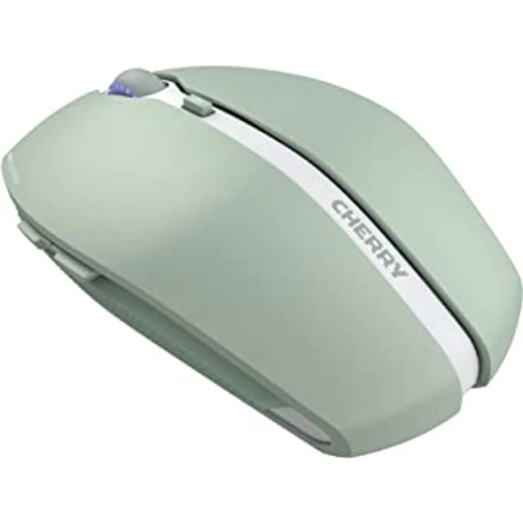 CHERRY GENTIX BT, kabellose Bluetooth Maus, Multi-Device Funktion für bis zu 3 Endgeräte, umschaltbare Auflösung (1000/2000 DPI), 7 Tasten und Scrollrad, batteriebetrieben, Agave Green – Bild 2