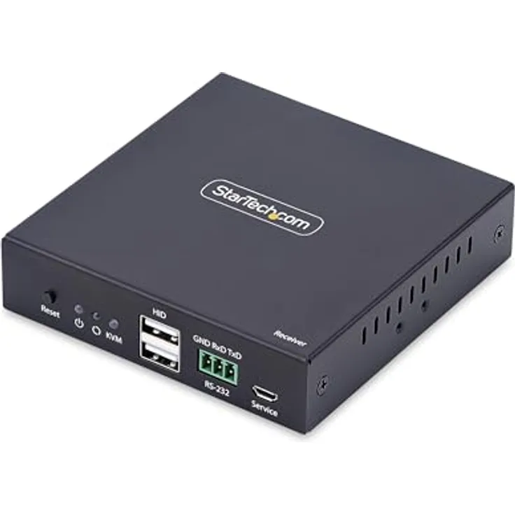 StarTech .com IH2006-KVM-RX, KVM-Receiver, 3840 x 2160 Pixel bei 60 Hz, kabelgebunden, HDMI & USB, schwarzes Metallgehäuse