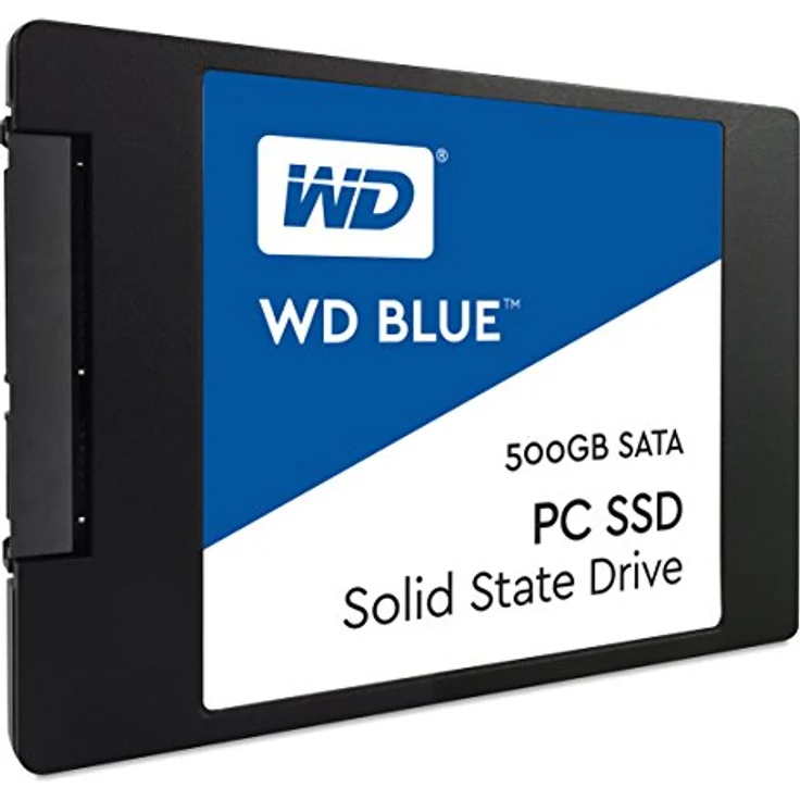 WD Blue 500GB interne SSD Festplatte SATA 6 Gbit-s 2,5 Zoll (7mm). Optimiert für Multitasking und ressourcenintensive Anwendungen. WDS500G1B0A – Bild 2
