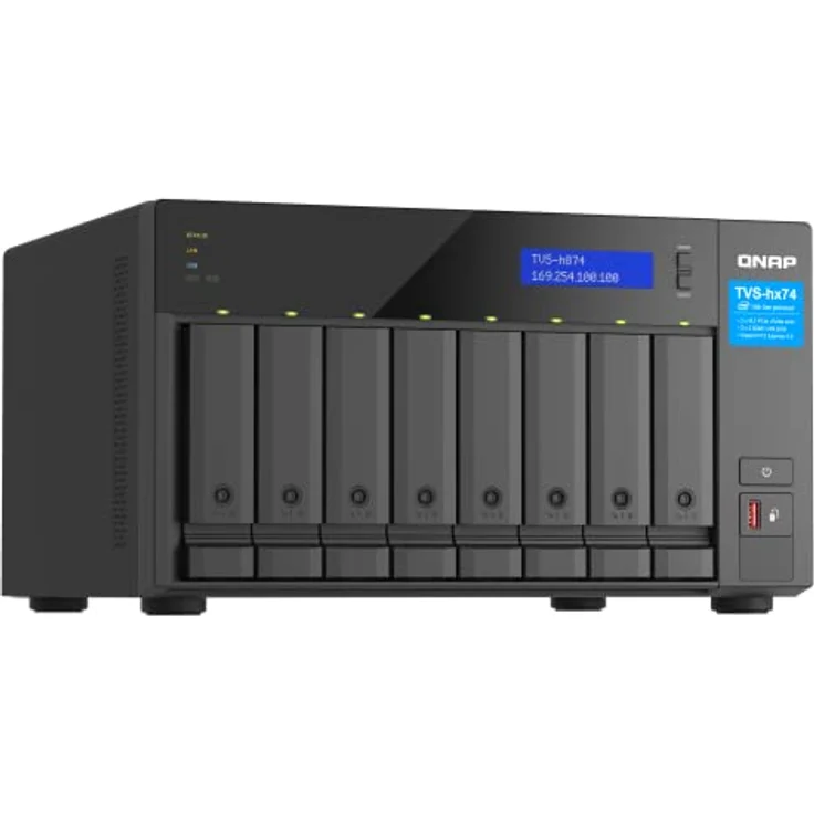 Qnap TVS-h874-i5-32G |Intel Core i5 Prozessor, 32 GB RAM, PCIe Gen 4, Schwarz, 8 Bay – Bild 3