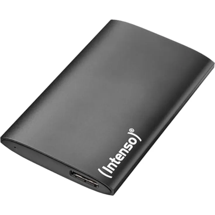 Intenso Externe SSD Premium 500GB, Aluminiumgehäuse, kompakt und leicht, schwarz