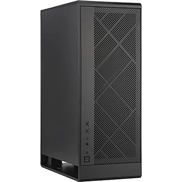 Silverstone ALTA G1M, Schwarz, Micro-ATX-Tower mit Design mit Kamineffekt, 180mm x 1 Air Penetrator Lüfter enthalten, SST-ALG1MB - Preisvergleich