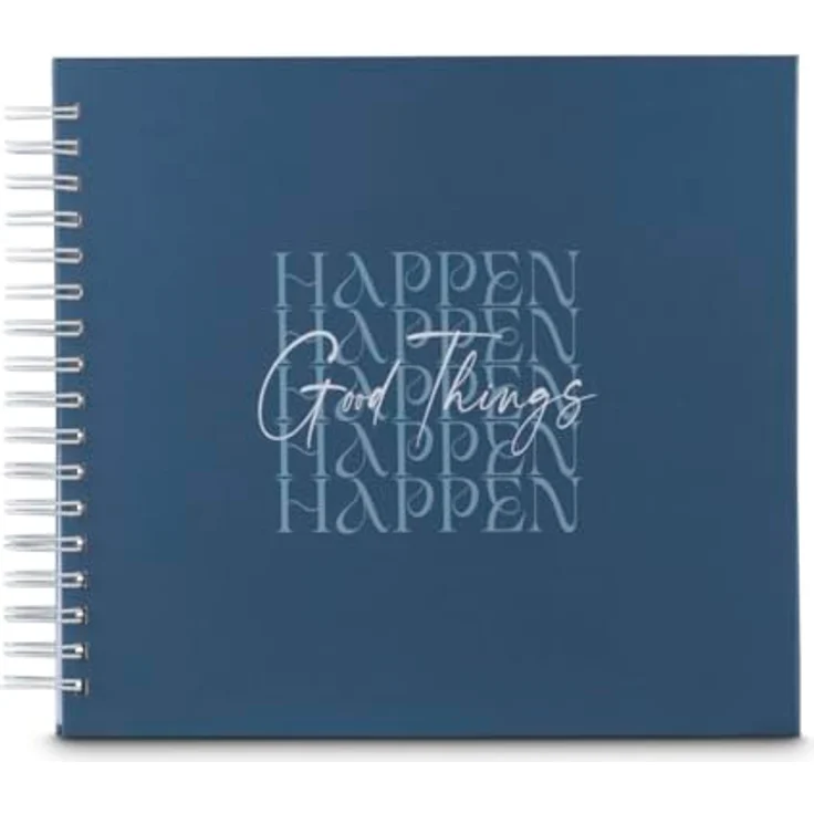 Hama Fotoalbum Spiralalbum "Good Things", 28x24 cm, 50 weiße Seiten, blauer Kunstdruck, FSC-zertifiziert – Bild 9