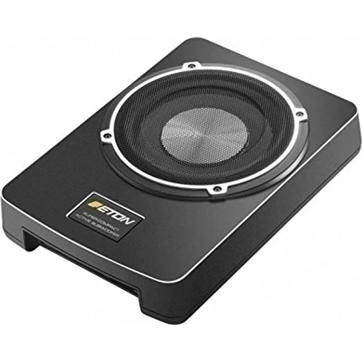 ETON USB8 Aktiver Subwoofer mit High Level Input Autosense 20 cm, Alcantara – Bild 2
