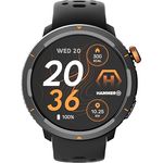 HAMMER, HAMMER Watch 2 Lite Smartwatch mit Sportmodi und Gesundheits-Tracking, Schwarz