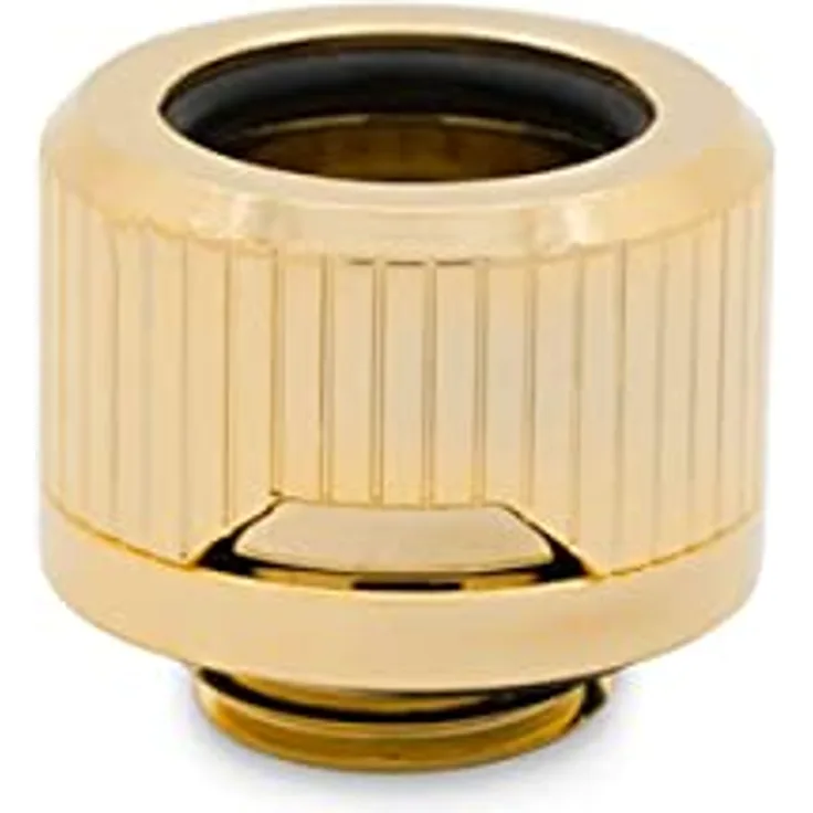 EK Water Blocks EK-Torque HDC 14 Anschluss gerade G1/4 Zoll AG auf 14mm AD Hardtube - Gold, minimalistische Hartrohr-Kompressionsverschraubungen