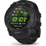 Garmin Instinct 3 Tactical, 50mm GPS-Smartwatch mit AMOLED-Display, wasserdicht, LED-Taschenlampe, Pulsmessung und 30+ Sport-Apps