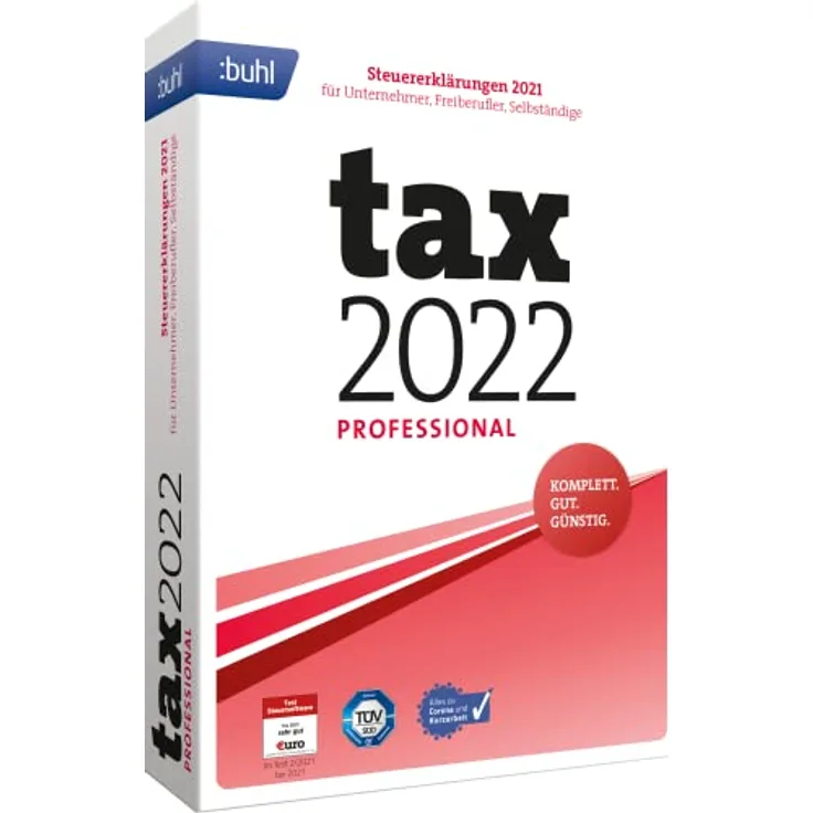 Tax 2022 Professional (für Steuerjahr 2021|Standard Verpackung)