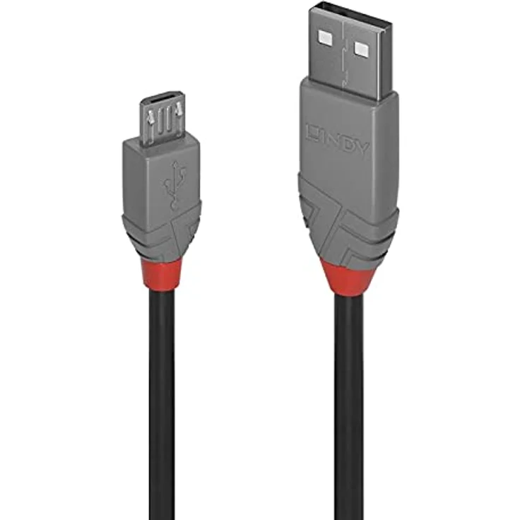 3m USB 2.0 Typ A an Micro-B Kabel Anthra Line (36734) – Bild 3