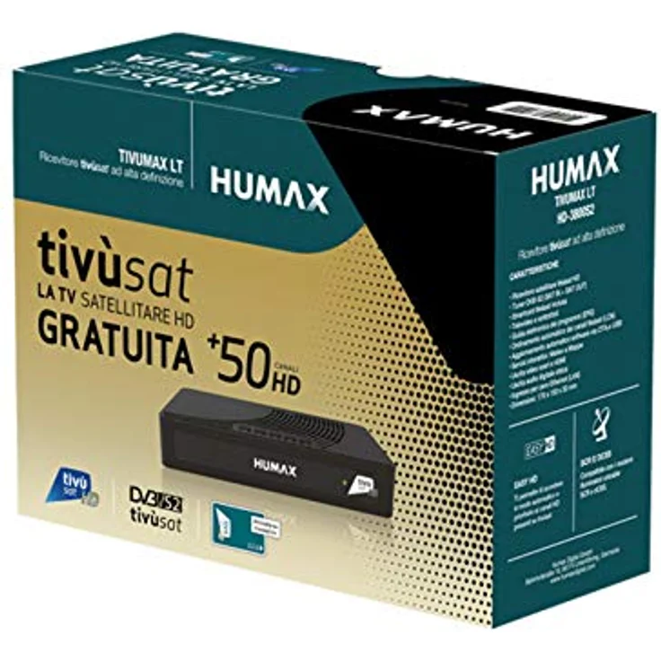 Humax Tivumax LT HD-3800S2 Full HD DVB-S2 Sat Receiver mit aktiver Tivusat HD Karte – Bild 5