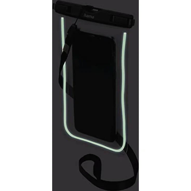 Hama Wasserdichte Handyhülle Finest Sports für Smartphones, Größe XXL, Schwarz – Bild 3