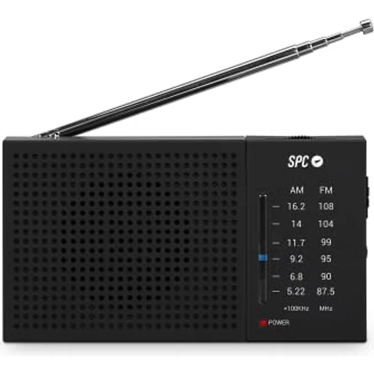 SPC Jetty Lite Tragbares Digitalradio, AM/FM, externes Antennensystem, Schwarz/Grau – Bild 2