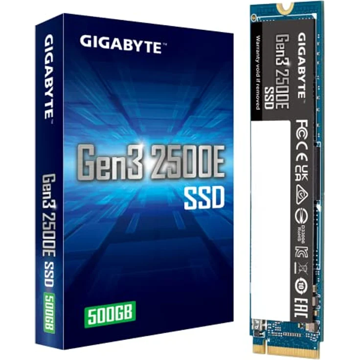 Gigabyte SSD 500GB G325E NVME 1.3 M.2 PCIE 3.0X4 – Bild 1