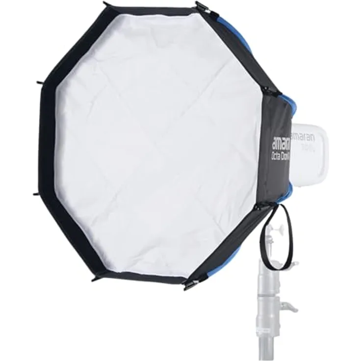 Amaran Octa Dome 60, achteckige Bowens Mount Softbox für weiches Licht, kompatibel mit Leuchten bis 300 Watt