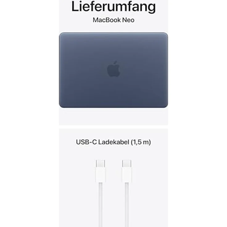 Macbook Neo 13; A18 6-Core CPU  5-Core GPU - 8 GB - 256 GB SSD - Indigo - 2026 – Bild 6