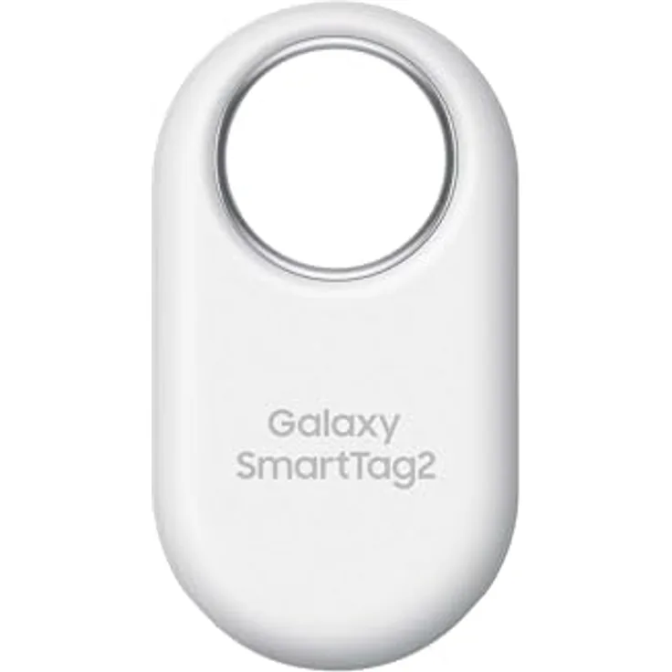 Samsung Galaxy SmartTag2 Bluetooth-Tracker, Kompassansicht, Suche in der Nähe, mit bis zu 500 Tage Laufzeit, wassergeschützt, Weiß (1 Stück)