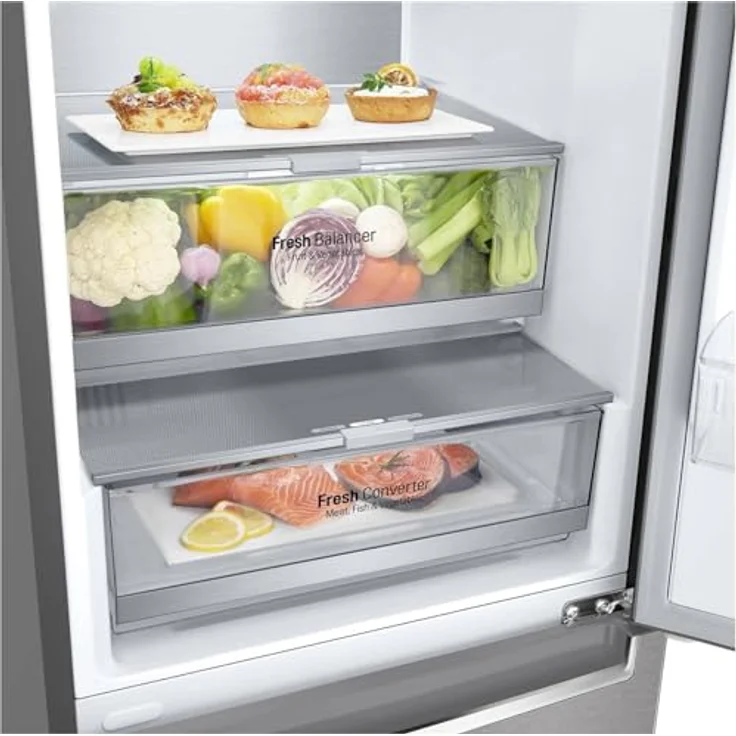 LG GBB92MBB3P Kühl-Gefrierkombination 381L, A-20%, DoorCooling+, Frische Features, XXL-Stauraum, Metal Sorbet, Innendisplay – Bild 6