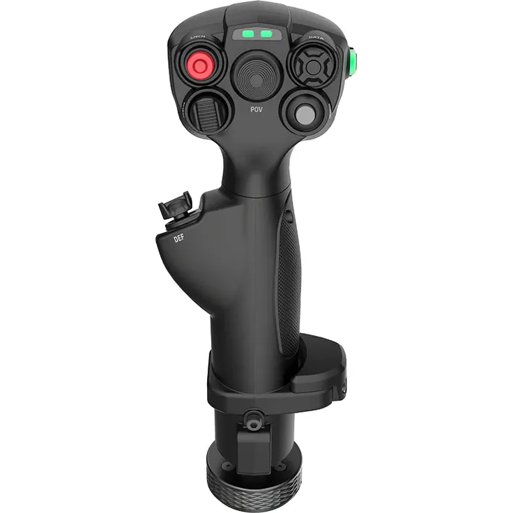 MOZA MHG Flightstick, Flightstick mit 25 programmierbaren Eingängen, Kampfjet-Design, Zwei-Stufen-Trigger, ARGB-Beleuchtung