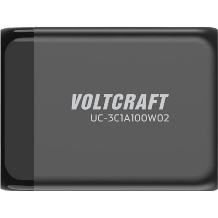 Voltcraft UC-3C1A100W02 USB-Ladegerät 100 W Innenbereich USB-C, USB-A 4 x GaN, USB Power Delivery (US), Schnellaufladung mit PD3.0 Unterstützung, Max. 100 W, 3 x USB-C 1 x USB-A, abnehmbares langes Stromkabel, unterstützt gleichzeitiges Aufladen mehrerer Geräte – Bild 4