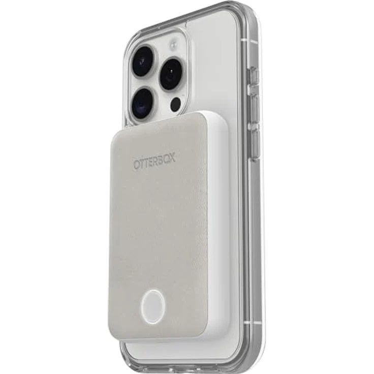 OtterBox Wireless Power Bank für MagSafe, 5000 mAh, USB-C, schlankes Design, weiß – Bild 2